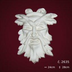 Sádrová plastika - hlava č. 2635