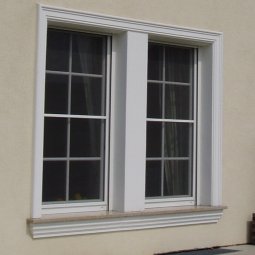 Montáž šambrán a parapetu na dvě okna (Rakousko)